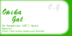 opika gal business card